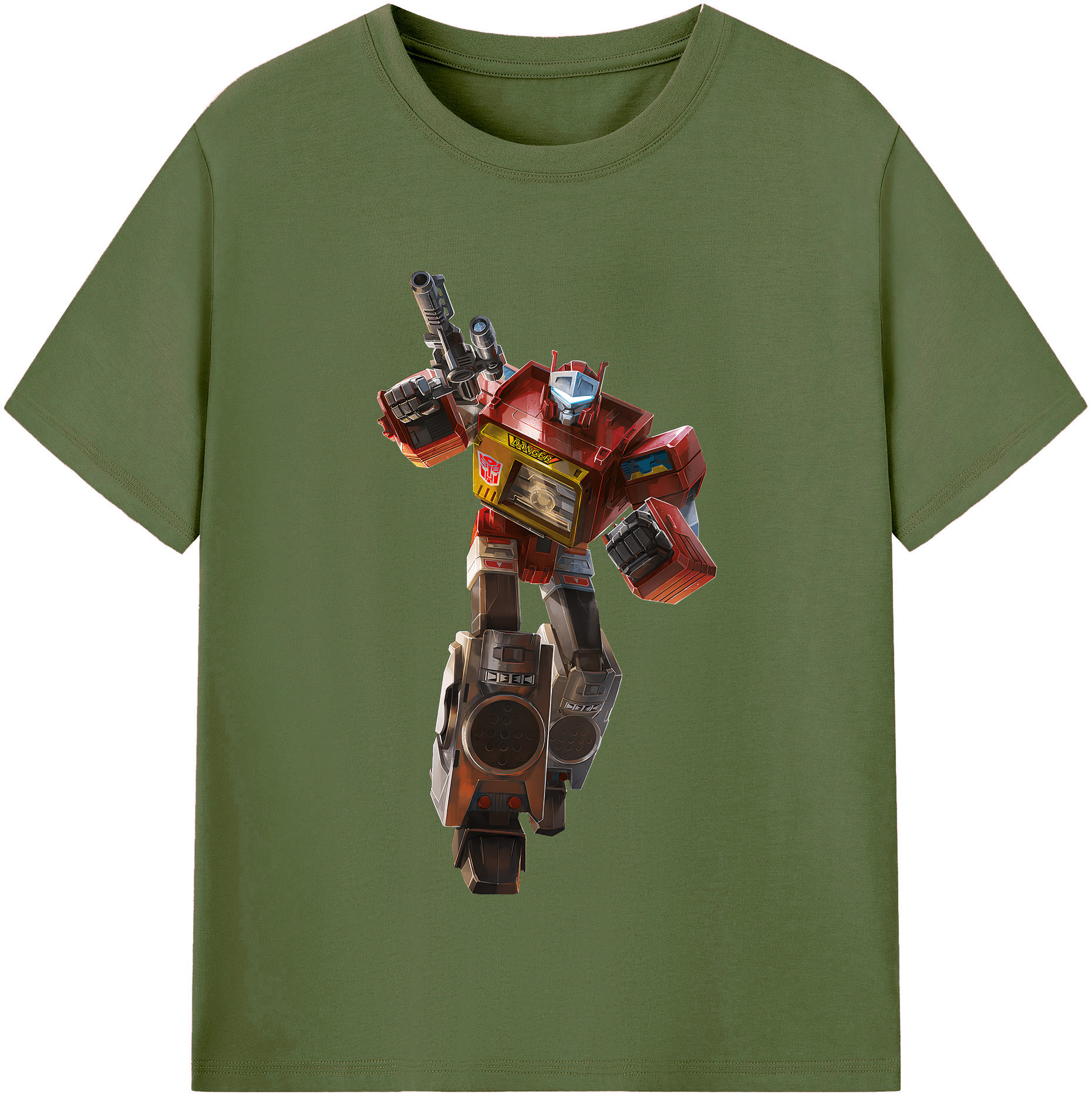 （画像用） Transformers トランスフォーマー 綿100％半袖Tシャツ（フロントプリント）